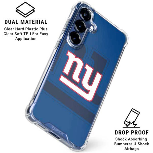 NFL New York Giants Double Vision Galaxy S25 Clear Case